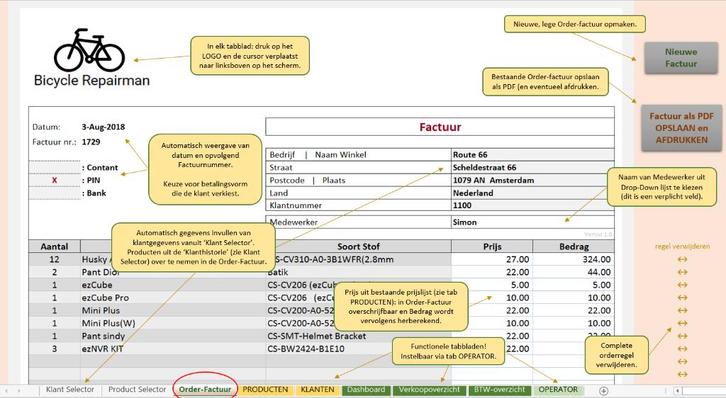 Facturen-offertes maken in Excel met kant-en-klaar programma, Computers en Software, Office-software, Nieuw, Windows, Excel, Verzenden