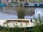 Grachtenbootje, polyester valk. Met fluistermotor en accu’s, Watersport en Boten, Sloepen, Ophalen, Gebruikt, Elektrisch, 3 tot 6 meter