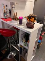 Hoogglans bartafel en 2 stoelen, Huis en Inrichting, Tafels | Eettafels, Gebruikt, Bartafel, Ophalen of Verzenden, Vier personen
