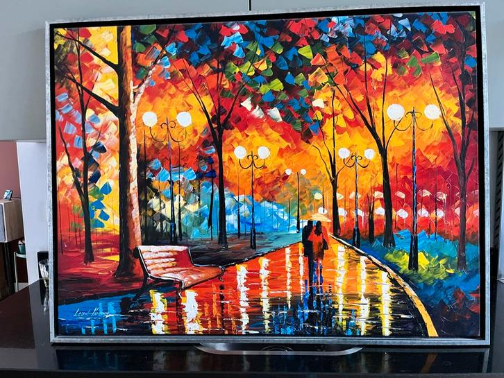 Leonid Afremov schilderij op doek., Antiek en Kunst, Kunst | Schilderijen | Abstract, Ophalen