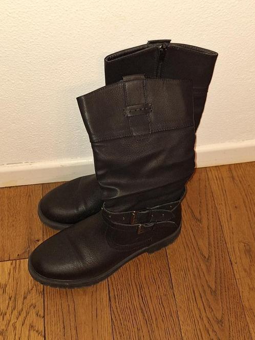 Zwarte laarsjes maat 38, Kinderen en Baby's, Kinderkleding | Schoenen en Sokken, Gebruikt, Schoenen, Meisje, Ophalen of Verzenden
