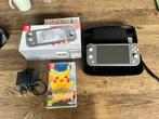 Nintendo Switch Lite Grijs + Let's Go Pikachu, Verzenden, Grijs, Zo goed als nieuw, Met beschermhoes of tas