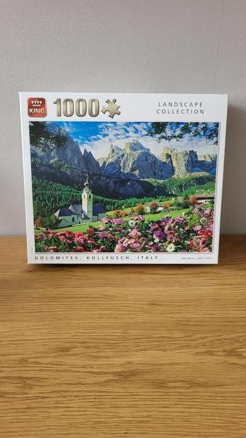 King Puzzel Dolomieten Italie | 1000 stukjes | Als nieuw beschikbaar voor biedingen