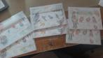 6 setjes kaarten met postzegels  postfris, Ophalen of Verzenden, Na 1940, Postfris