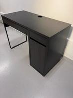 IKEA MICKE Bureau met Lades - Zwartbruin, Ophalen, Zo goed als nieuw, Bureau