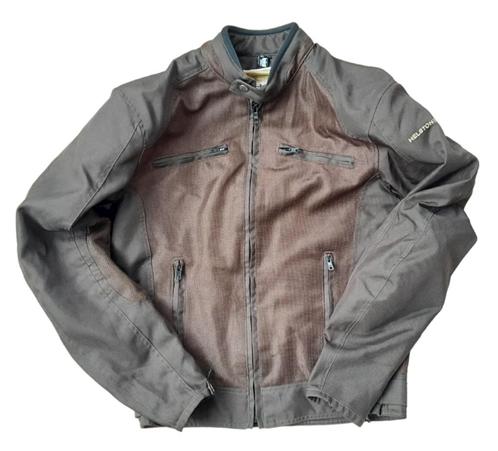 Helstons mesh bruine textiel motorjas heren - Medium, Motoren, Kleding | Motorkleding, Jas | textiel, Heren, Tweedehands, Ophalen of Verzenden