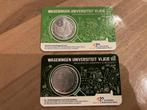 100 jaar Wageningen universiteit vijfje 2018 coincards KNM, Postzegels en Munten, Munten | Nederland, Setje, Euro's, Ophalen of Verzenden