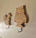 Kledinghaken  Zebrano hout, Huis en Inrichting, Wandhaken, Nieuw, Ophalen of Verzenden, Minder dan 100 cm