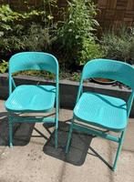 Retro klapstoelen van IKEA (Frode), Huis en Inrichting, Stoelen, Ophalen, Gebruikt, Twee, Overige kleuren