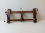 Brocante jassen/hoeden wandkapstokje. Eikenhout., Wandkapstok, Gebruikt, Ophalen of Verzenden, Minder dan 100 cm