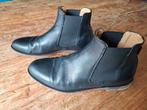 Manfield Chelsea leren Boots enkellaarsjes zwart, mt. 40, Ophalen of Verzenden, Gebruikt