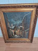 Schilderij 58x68 - Stadsgezicht, Antiek en Kunst, Kunst | Schilderijen | Klassiek, Ophalen of Verzenden