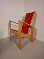 Vintage dutch design fauteuil stoel Wim Mulder Sedes, Ophalen of Verzenden, Hout, 50 tot 75 cm