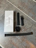 VALANTE Smartwatch Zwart - Inclusief Extra Bandje, Sieraden, Tassen en Uiterlijk, Smartwatches, Gebruikt, Zwart, IOS, Ophalen of Verzenden