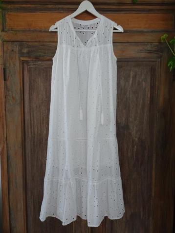 Boho Bohemian witte broderie jurk maat 38 M beschikbaar voor biedingen