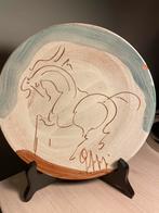 Giovanni Poggi keramieken bord met paard, Ophalen of Verzenden