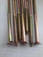100 st houtschroeven kruiskop 6 mm dik x 120 mm bevestigen, Verzenden, Nieuw