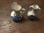 Twee kleine Delfts blauwe vaasjes, Overige merken, Glas of Kristal, Ophalen of Verzenden, Zo goed als nieuw