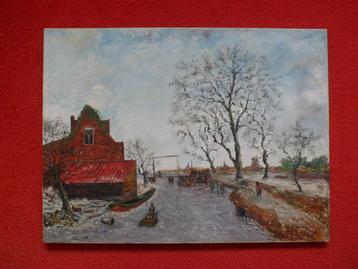 "Pastoor" Hein Janning.194-1980.Nieuw-Schoonebeek.Winter. beschikbaar voor biedingen