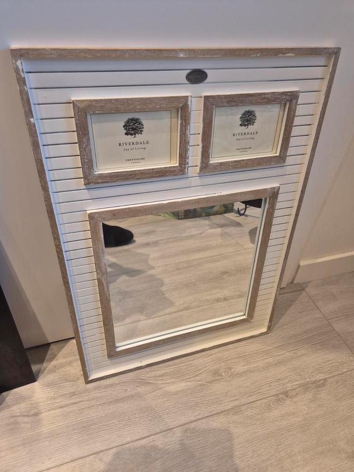 Riverdale Spiegel met Fotolijstjes, Huis en Inrichting, Woonaccessoires | Spiegels, Zo goed als nieuw, Minder dan 50 cm, Minder dan 100 cm