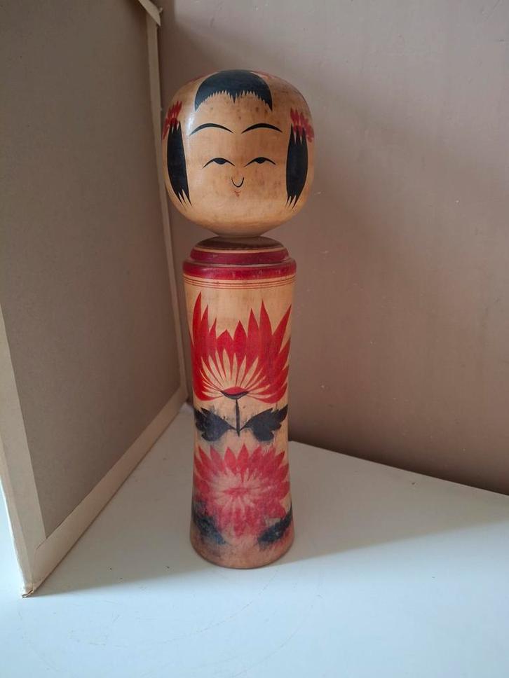 Japanse Kokeshi Pop - 32cm, Antiek en Kunst, Antiek | Woonaccessoires, Ophalen of Verzenden