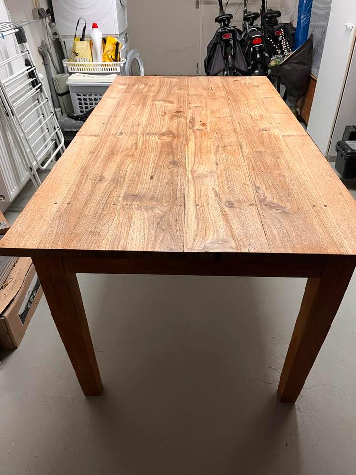 Teak Eettafel - Stijlvol en Duurzaam, Huis en Inrichting, Tafels | Eettafels, Gebruikt, 50 tot 100 cm, 150 tot 200 cm, Vijf personen of meer