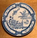 Chinees porselein bord blauw wit vogel decor, Ophalen of Verzenden