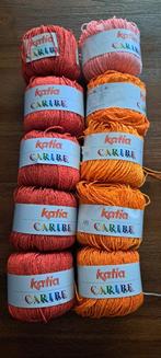 Katia Caribe Katoen Garen 10 bollen, Hobby en Vrije tijd, Breien en Haken, Ophalen of Verzenden, Zo goed als nieuw, Breien of Haken