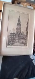 MARIUS JANSEN. Ets Zuiderkerk Amsterdam., Antiek en Kunst, Ophalen of Verzenden