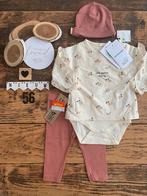 Baby meisje setje shirt romper legging muts creme roze 56, Kinderen en Baby's, Meisje, Nieuw, Ophalen of Verzenden, Setje