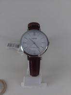 Lorus zilverkleurige dames horloge met bruine leren band, Ophalen of Verzenden, Nieuw, Bruin, Leer