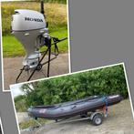 Bombard C3 met zgan Honda 15 pk, Watersport en Boten, Rubberboten, Zo goed als nieuw, Benzine, Minder dan 70 pk, Overige materialen