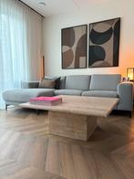 1970's Square Travertine Coffee Table, France, Ophalen, Overige materialen, 50 tot 100 cm, 100 tot 150 cm