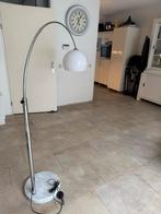 Booglamp met marmeren voet, ZGAN, Huis en Inrichting, Lampen | Vloerlampen, Ophalen, Gebruikt, Metaal, 150 tot 200 cm