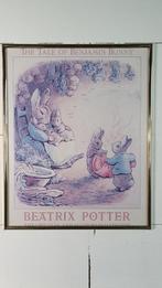 Beatrix Potter poster The Tale of Benjamin Bunny. (b) S36, Gebruikt, Ophalen of Verzenden
