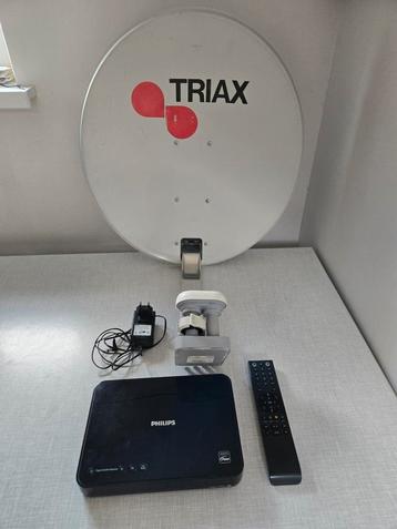 Philips HD Satelliet Set met Triax Schotel. beschikbaar voor biedingen