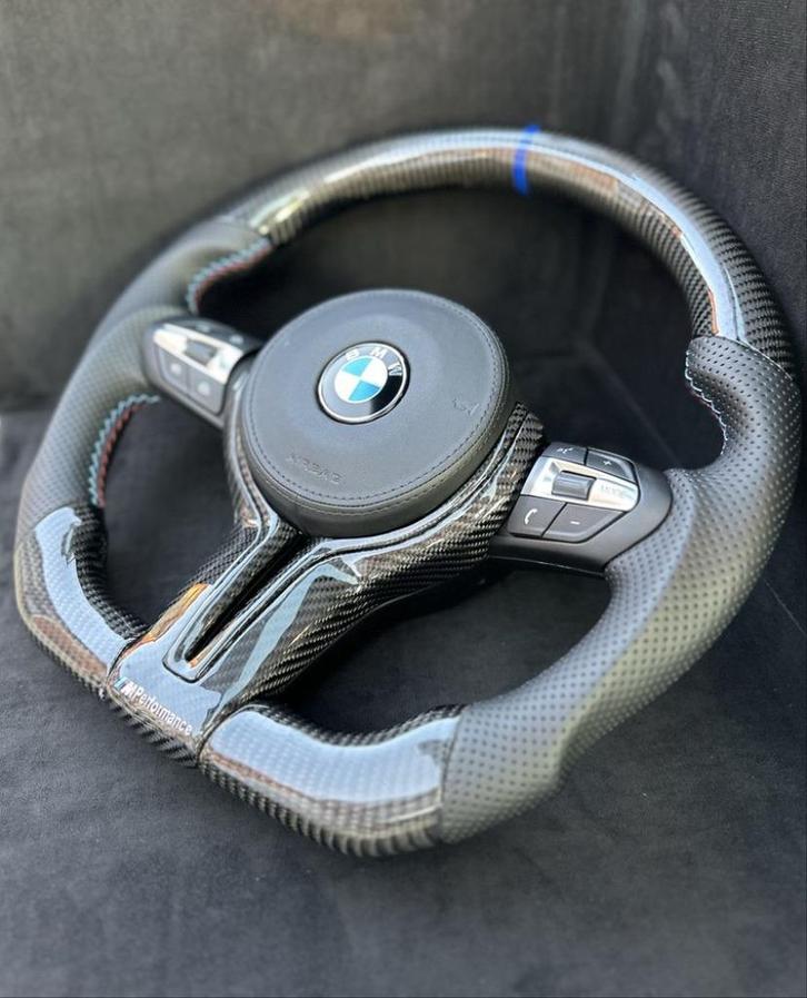 BMW M sport stuur carbon leer compleet upgrade, Auto diversen, Tuning en Styling, Ophalen of Verzenden