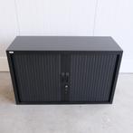 Roldeurkast met deuk, 120x45x74cm, 1 legbord Zwart, Kasten, Gebruikt, -, -, Met slot
