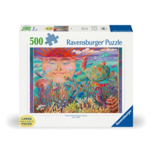 Ravensburger: Zon en Zee 500 XXL stukjes, Hobby en Vrije tijd, Denksport en Puzzels, Nieuw, Legpuzzel, 500 t/m 1500 stukjes, Ophalen of Verzenden