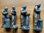 Tinnen ambachtsbeeldjes 10cm hoog, Ophalen of Verzenden
