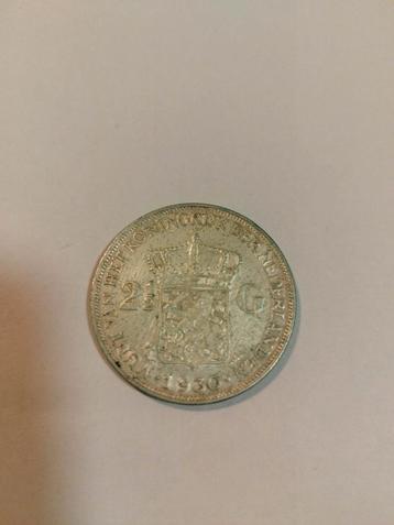 Zilveren Rijksdaalder 1930 Wilhelmina beschikbaar voor biedingen