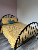 Zwart bed 140 x 200, Ophalen, Gebruikt, Zwart, Tweepersoons