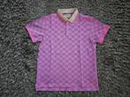 Gucci Zomerpolo Roze Flock-Logo's maat S, Kleding | Heren, Polo's, Verzenden, Zo goed als nieuw, Maat 46 (S) of kleiner, Roze