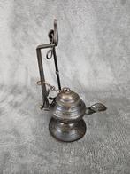 Antieke bronzen Olielamp / Weverslamp, Antiek en Kunst, Ophalen of Verzenden, Koper of Brons