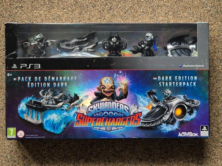SKYLANDERS SUPERCHARGERS dark edition starter set, Spelcomputers en Games, Games | Sony PlayStation 3, Gebruikt, Racen en Vliegen