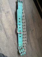 Riem lichtblauw 110cm, Overige kleuren, Ophalen of Verzenden, Gedragen, 3 tot 5 cm