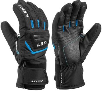 Leki Griffin 3D Jr kinderskihandschoenen black cyan beschikbaar voor biedingen