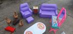 Speelgoedmeubeltjes Set, Kinderen en Baby's, Speelgoed | Poppen, Ophalen of Verzenden, Gebruikt, Barbie