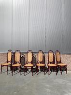 set van 6 Thonet No.17 Bordeaux stoelen, Huis en Inrichting, Stoelen, Ophalen, Riet of Rotan, Gebruikt, Bruin