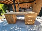Bureau van oud steigerhout, Ophalen, Gebruikt, Bureau